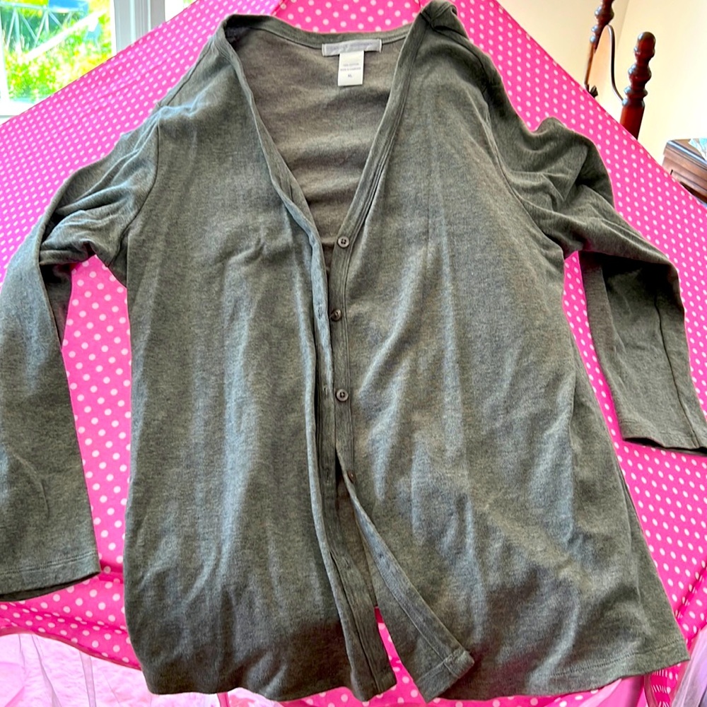Light weight cardigan or shirt layer or wear alone with cami - new but no tags